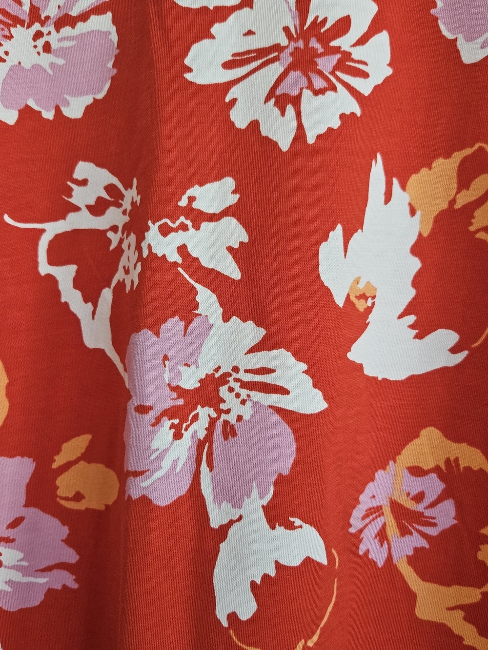 Marc New York Jeans Floral Tassel Trim Sleeveless Top Orange Pink XL - Picture 12 of 12